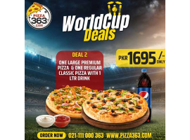 Pizza 363 World Cup Deal 2 For Rs.1695/-